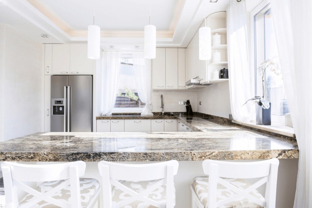 can you paint granite countertops white