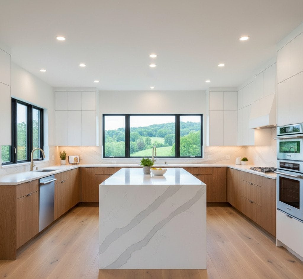 kitchen remodel trends waterfall island design